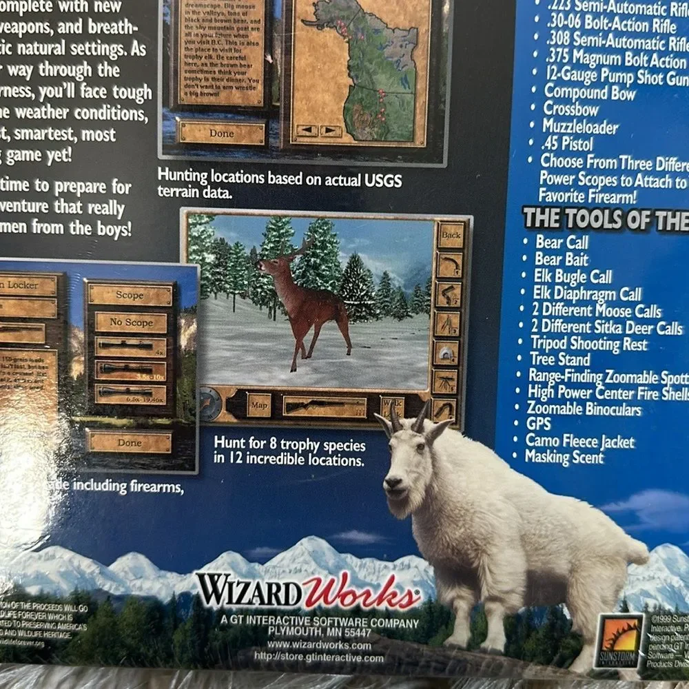 1999 Rocky Mountain Trophy Hunter 2‎ Above The Treeline PC CD-ROM Windows 95/98